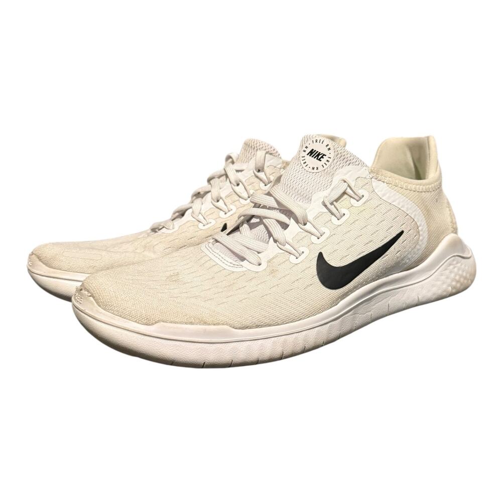 Nike Free RN 2018 White Men's Size 8 Running Shoes 942836-100 Sneakers